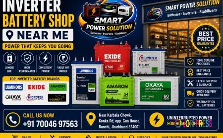 Where is the Best Inverter and Battery Shop Near Me in Ranchi? Visit SMART POWER SOLUTION Today!