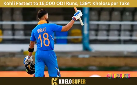 Kohli Fastest to 15,000 ODI Runs, 139*: Khelosuper Take