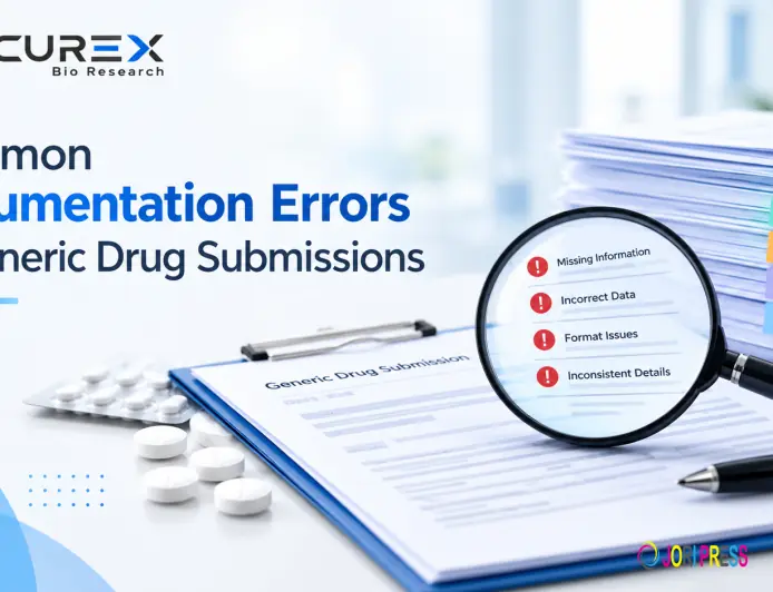 Common Documentation Errors in Generic Drug Submissions