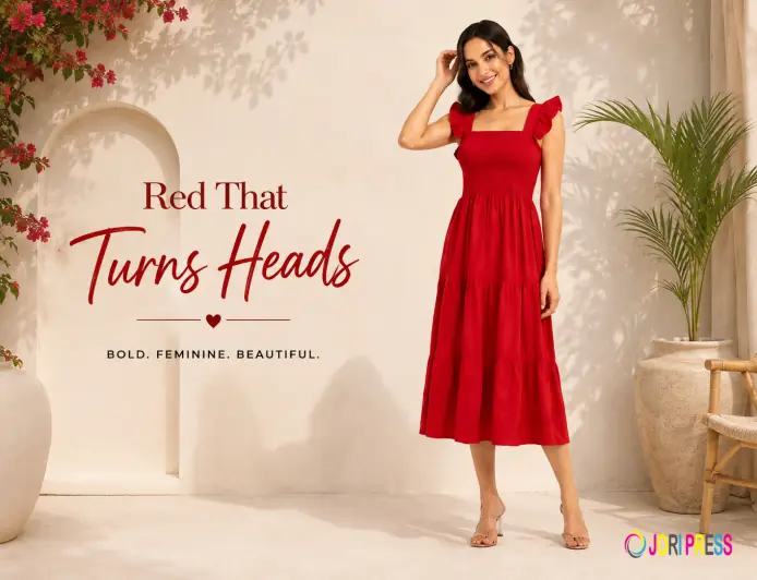 One Red Maxi Dress, Endless Ways to Express Your Style 