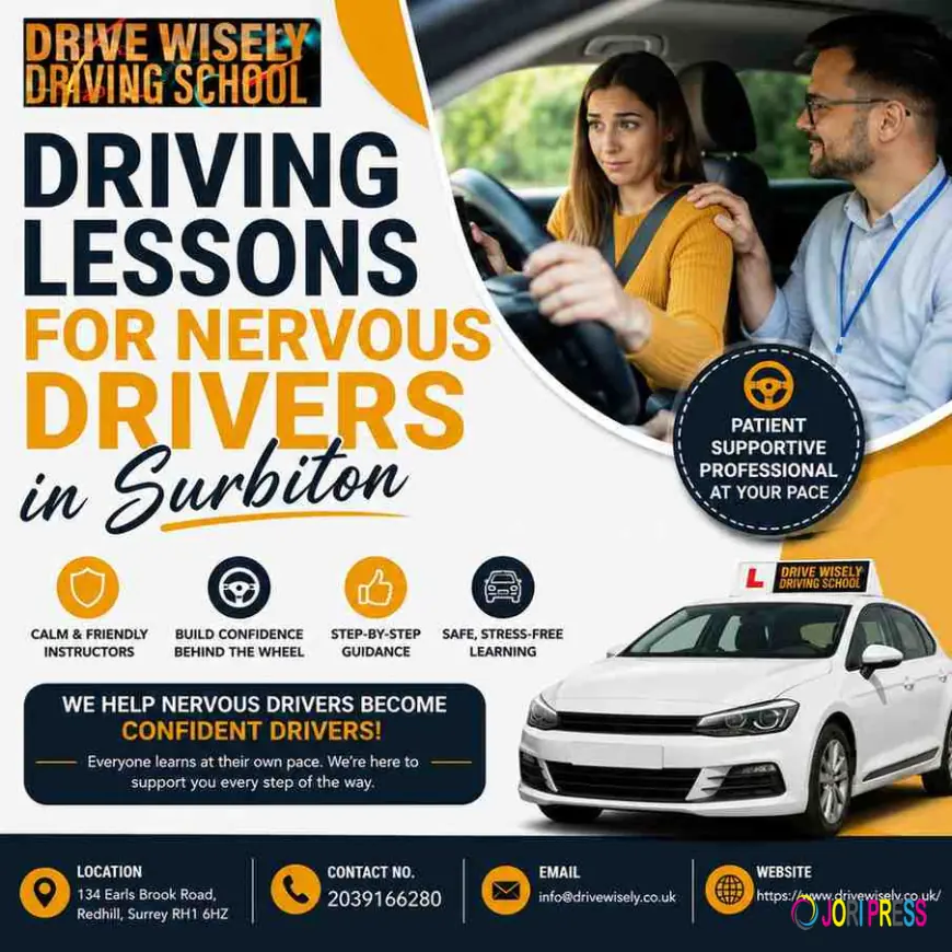 Build Confidence on  Roads Driving Lessons for Nervous Drivers in Surbiton | Drive Wisely Driving School