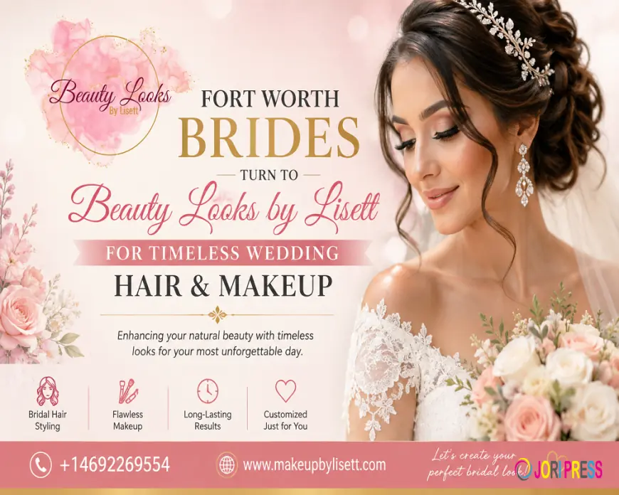 Fort Worth Brides Turn to Beauty Looks by Lisett for Timeless Wedding Hair and Makeup