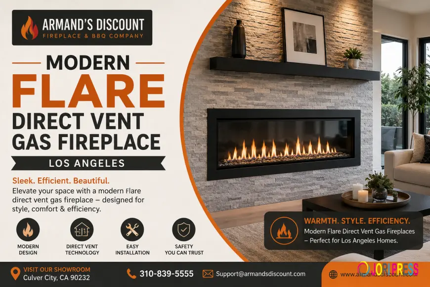 Modern Flare Direct Vent Gas Fireplace Los Angeles: A Guide to Stylish Home Heating