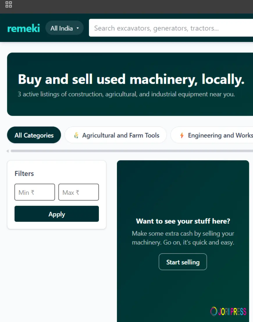remeki — Buy and Sell Used Machinery Online in India