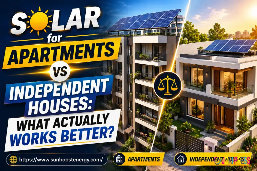 Solar for Apartments vs Independent Houses: What Actually Works Better?