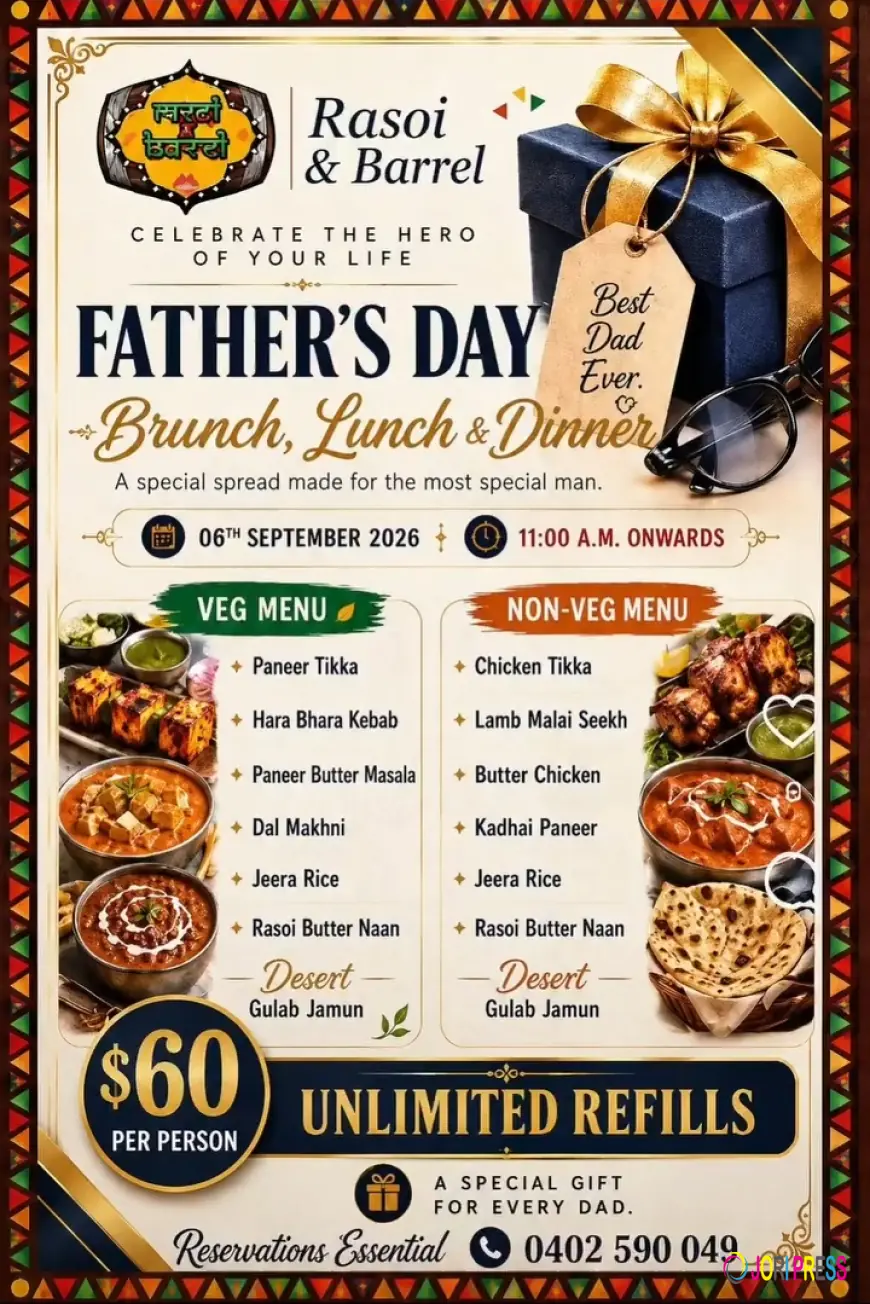 Celebrate Father’s Day with a Special Meal at Rasoi & Barrel