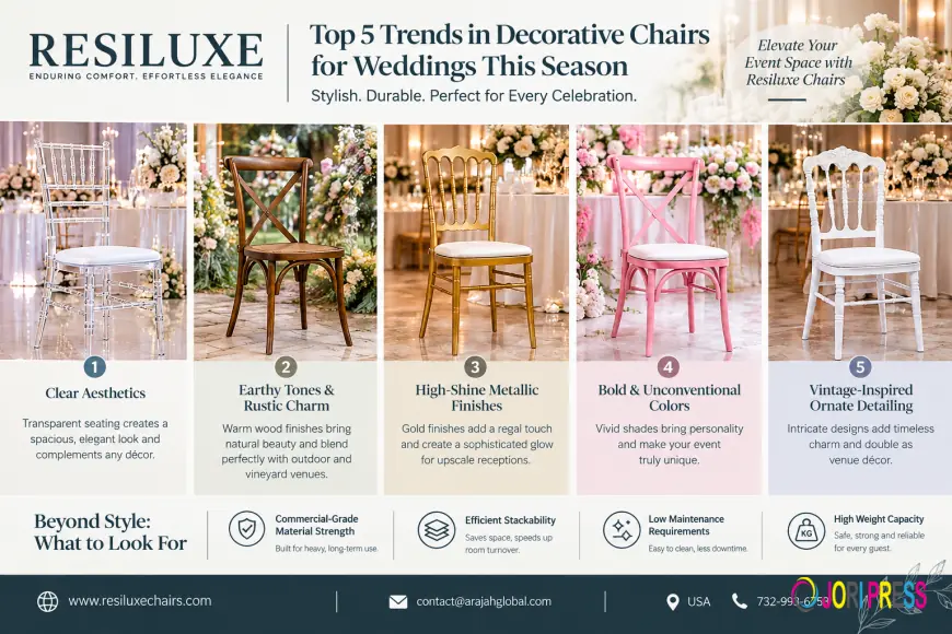 Clear Wedding Chairs Are Trending This Season