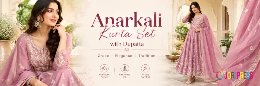Anarkali Kurta Set with Dupatta: Elegant Ethnic Style for Every Occasion