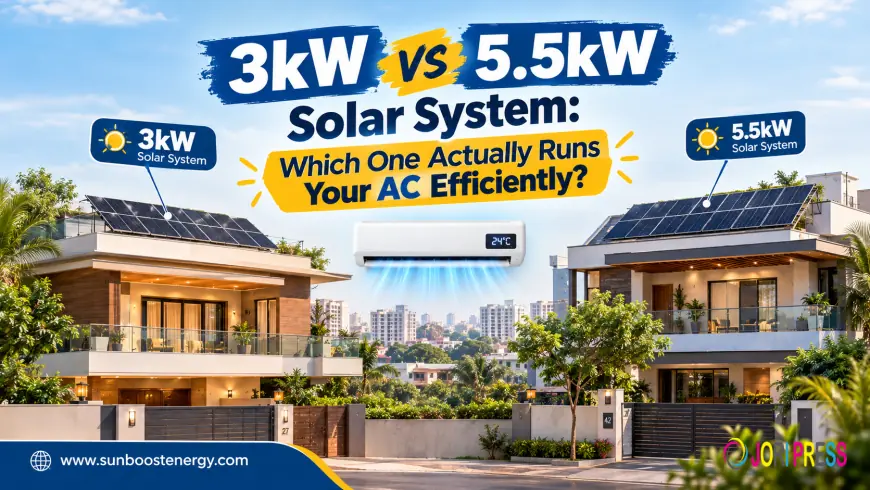 3kW vs 5.5kW Solar System: Which One Actually Runs Your AC Efficiently?