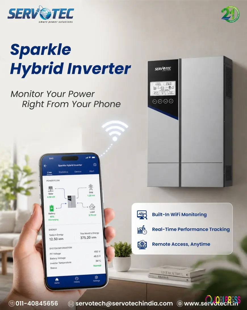 Servotech Sparkle Hybrid Solar Inverter