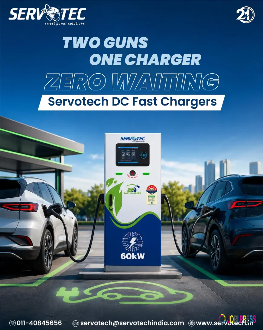 Servotech's Dual Gun DC Fast Charger