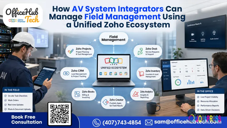 How AV System Integrators Can Manage Field Management Using a Zoho Ecosystem