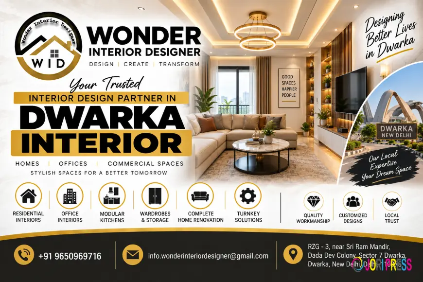 Dwarka Interior – Stylish and Modern Home Interior Solutions with Wonder Interior Designer