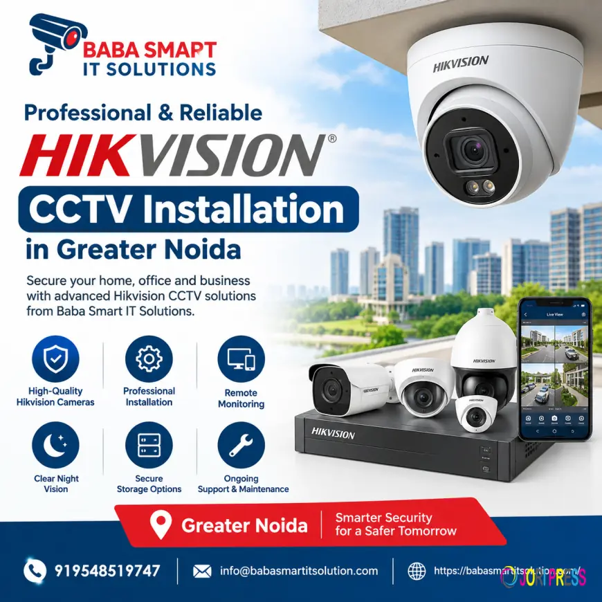 Hikvision CCTV Installation in Greater Noida for Smarter Security | Baba Smart IT Sol.