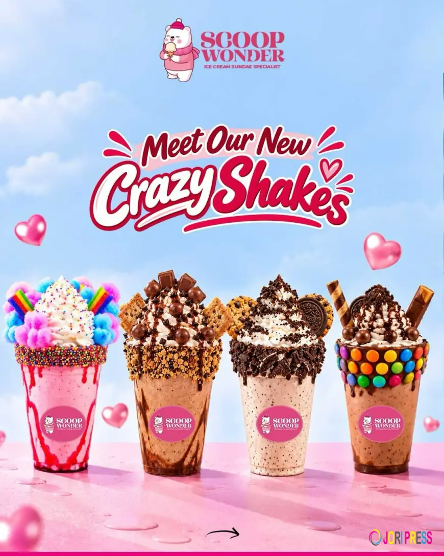 Meet the New Crazy Shakes at Scoop Wonder Galleria |  A Sweet Treat for Every Craving