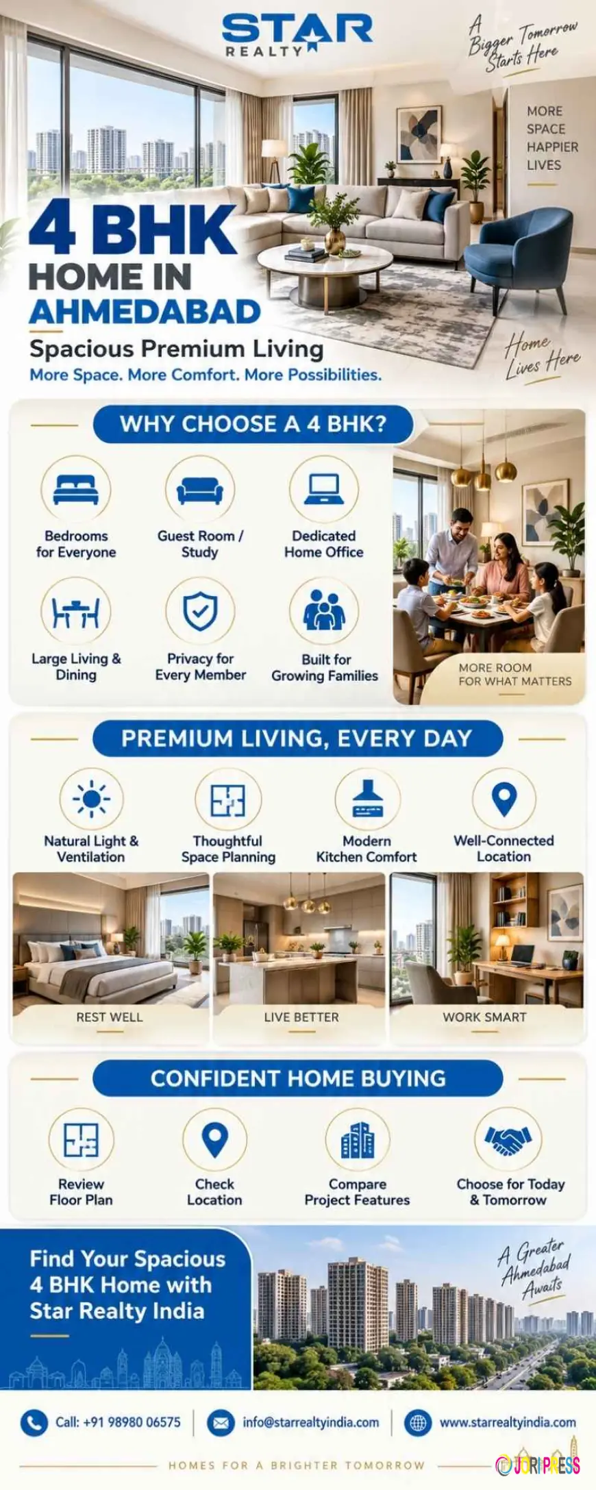 Choose the Perfect 4 BHK Home in Ahmedabad for Premium Family Living