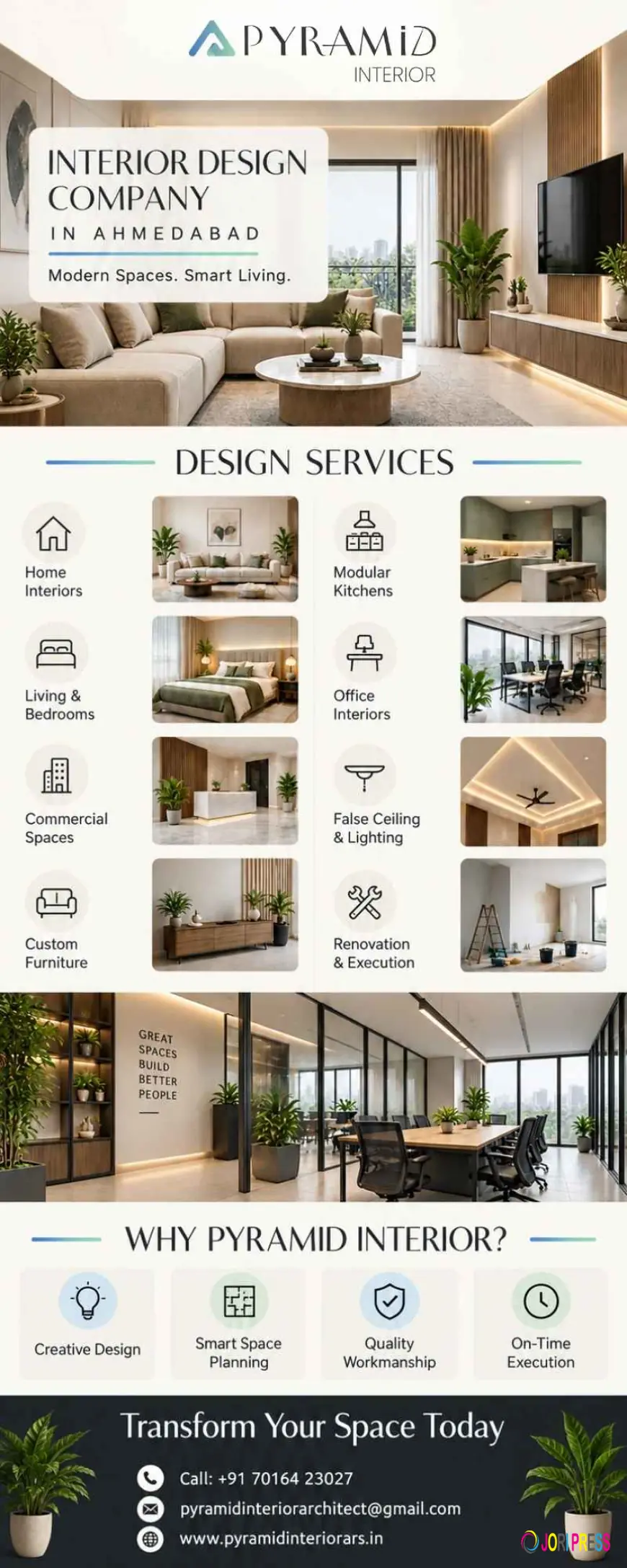 Interior Design Company in Ahmedabad for Smart and Elegant Interiors