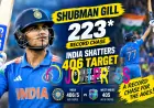 Shubman Gill 223* Record Chase: India Shatters 406 Target vs West Indies in 2nd ODI