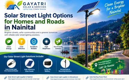 Solar Street Light Options for Homes and Roads in Nainital