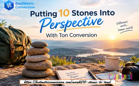 Putting 10 Stones Into Perspective With Ton Conversion