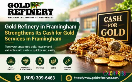 Gold Refinery in Framingham Strengthens Its Cash for Gold Services in Framingham