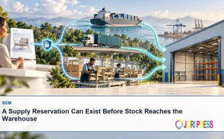 A Supply Reservation Can Exist Before Stock Reaches the Warehouse