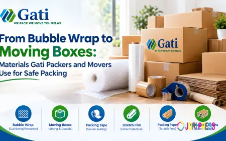 From Bubble Wrap to Moving Boxes: Materials Gati Packers and Movers Use for Safe Packing
