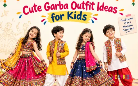 Cute Garba Outfit Ideas for Kids That Shine This Navratri | Bow And Ties