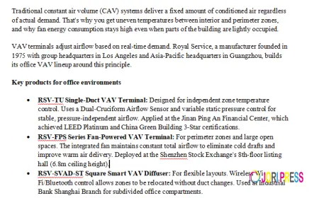 What to Know About Office Building VAV Terminal Energy Solutions