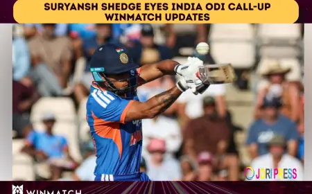 Suryansh Shedge Eyes India ODI Call-Up: Winmatch Updates