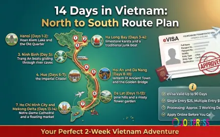 14 Days in Vietnam: North to South Route Plan