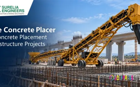 Mobile Concrete Placer for Mass Concrete Placement in Infrastructure Projects