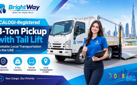 CALOGI-Registered 3-Ton Pickup with Tail Lift in Dubai, UAE