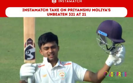 Instamatch Take on Priyanshu Moliya's Unbeaten 321 at 21
