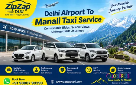 Delhi Airport To Manali Taxi Service: Comfortable & Hassle-Free Transfers