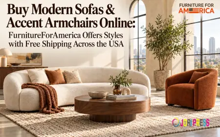 Buy Modern Sofas & Accent Armchairs Online: FurnitureForAmerica Offers Styles with Free Shipping Across the USA