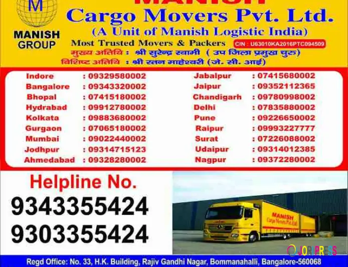 Professional Packers and Movers in Indore: What Manish Packers Says It Offers