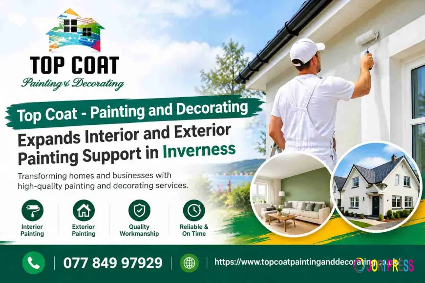 Top Coat - Painting and Decorating Expands Interior and Exterior Painting Support in Inverness