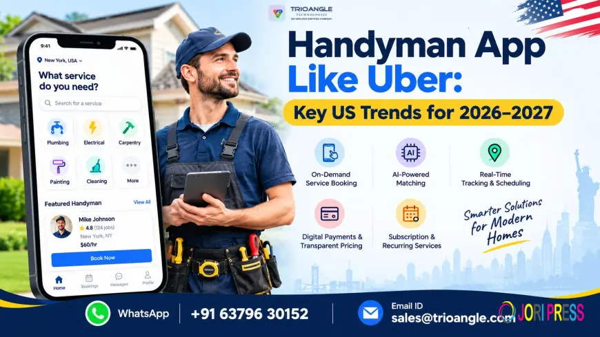 Handyman App Like Uber: Key US Trends for 2026–2027