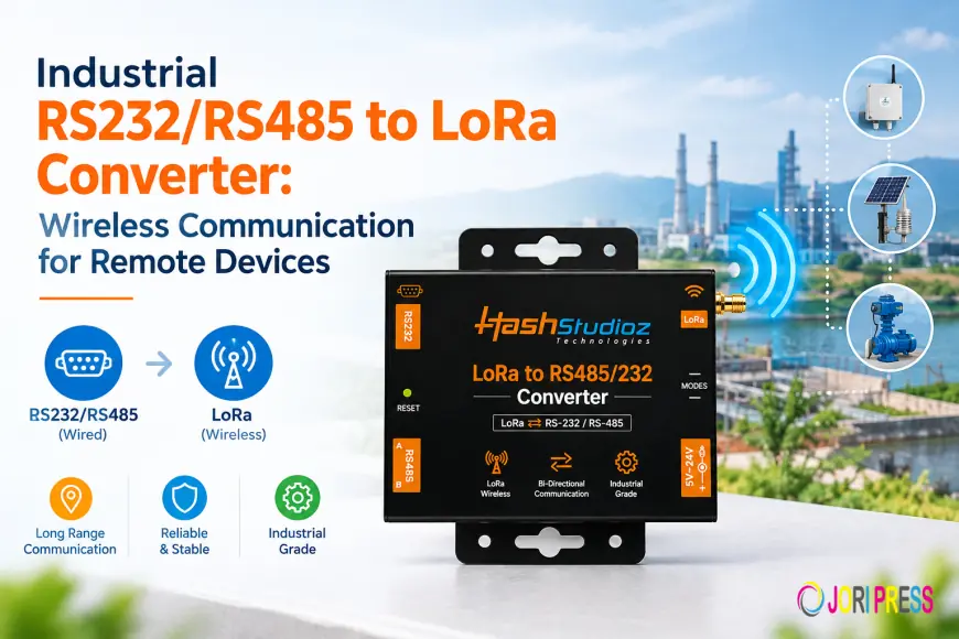 Industrial RS232/RS485 to LoRa Converter: Wireless Communication for Remote Devices