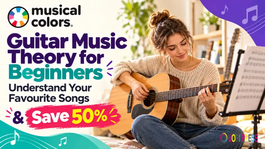 Guitar Music Theory for Beginners – Understand Your Favourite Songs & Save 50%