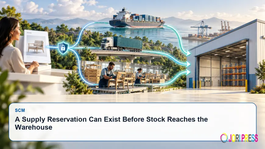 A Supply Reservation Can Exist Before Stock Reaches the Warehouse