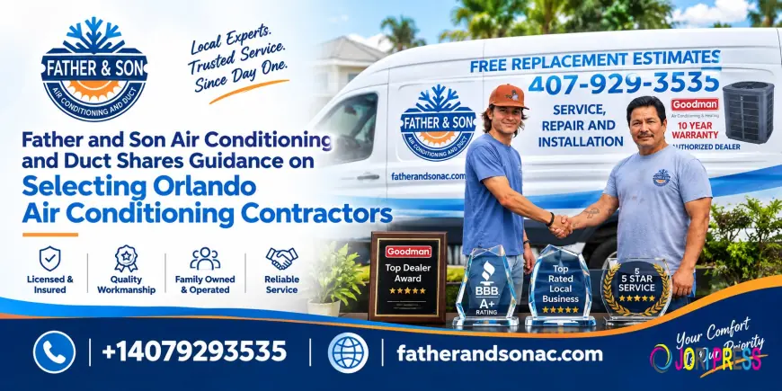 Father and Son Air Conditioning and Duct Offers Tips for Choosing Orlando AC Contractors