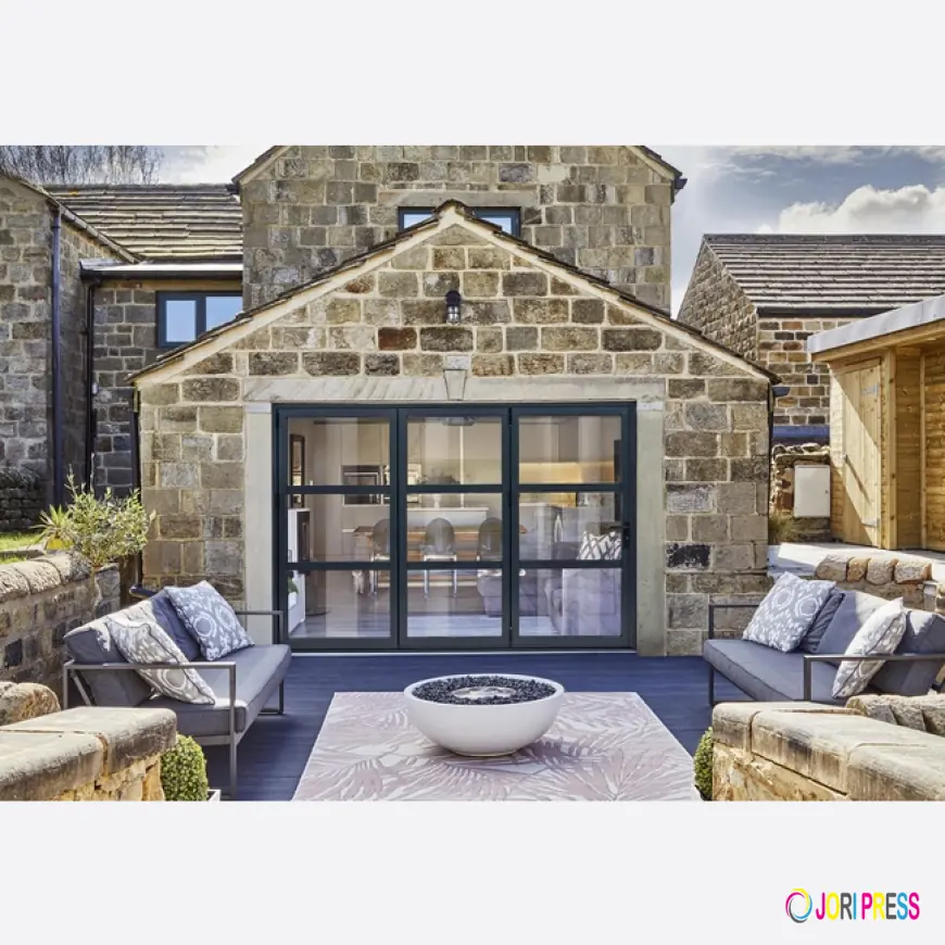 Grey Aluminium Bi Folding Doors Bring Modern Style and Functionality to Homes