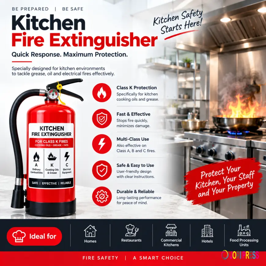 Kitchen Fire Extinguisher: A Complete Guide to Types, Benefits, and Fire Safety