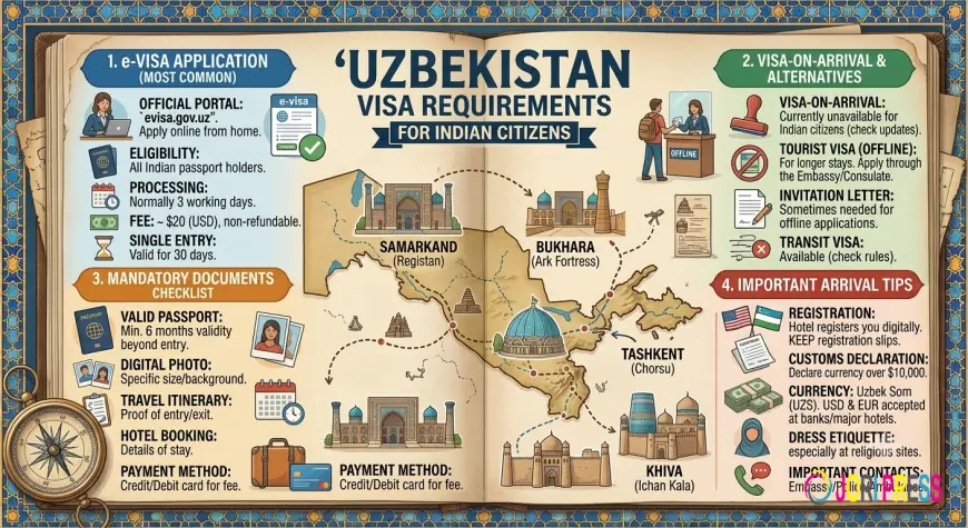 Uzbekistan Trip Planning for Indian Citizens: Costs, Documents and Entry Rules