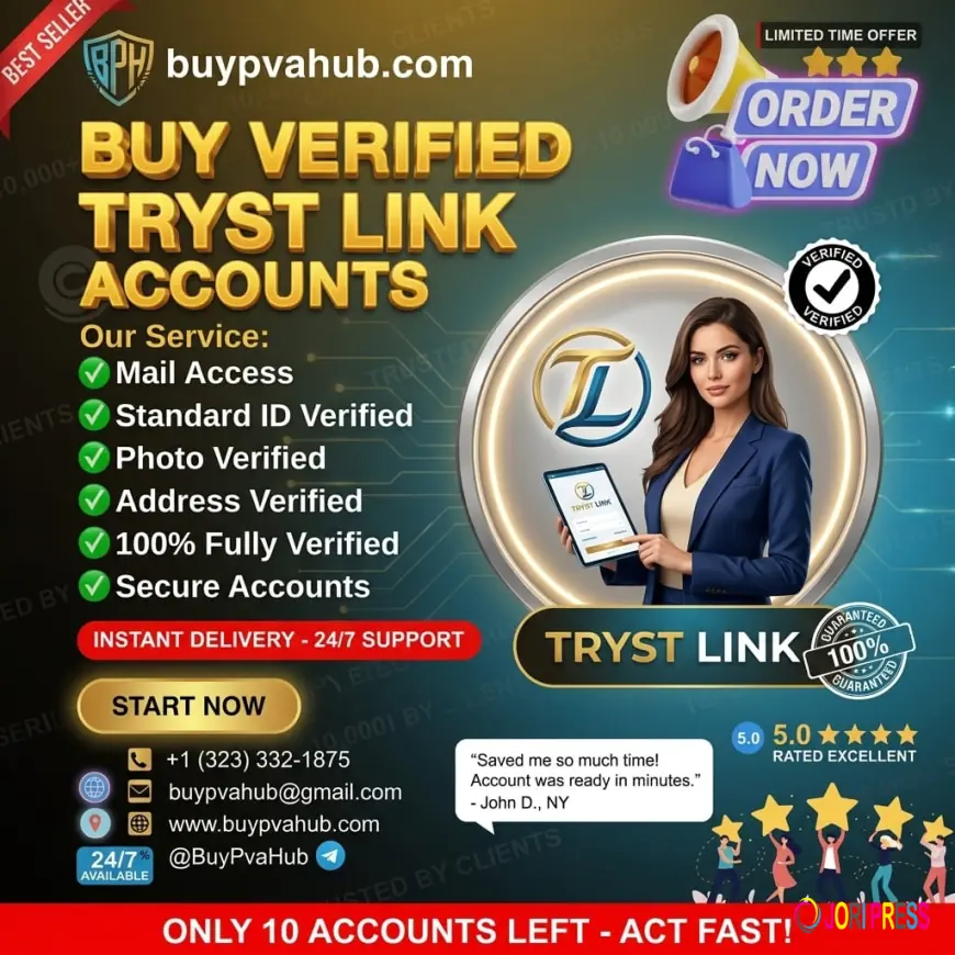 Buy Verified Tryst Link Accounts | Secure High-Quality Tryst Profiles for Sale