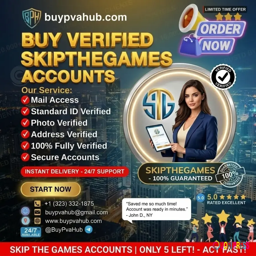 Buy Verified SkipTheGames Account | Instant Delivery & KYC Verified Accounts 2026