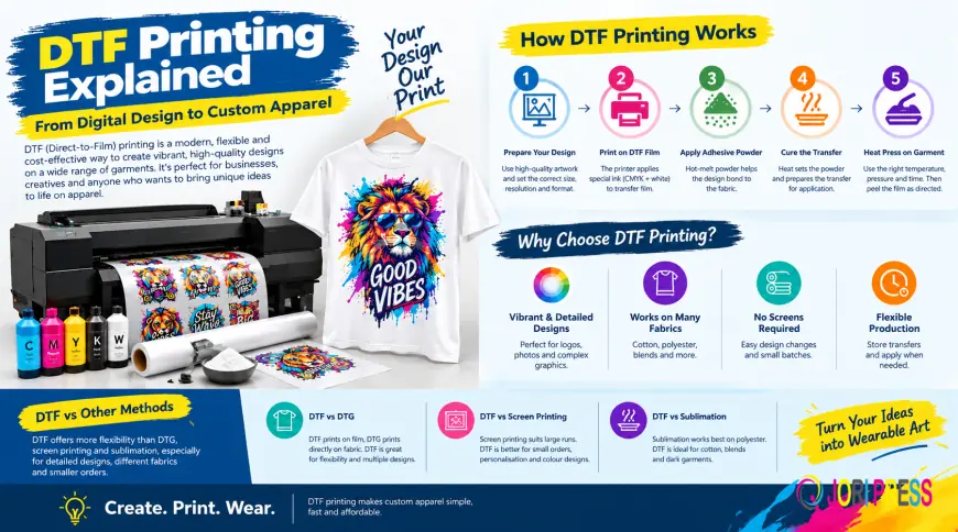 DTF Printing Explained From Digital Design to Custom Apparel