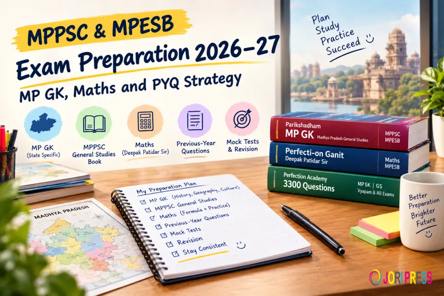 MPPSC and MPESB Exam Preparation 2026–27: How to Master MP GK, Maths and Previous-Year Questions